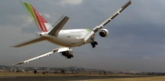 Airbus A310 Low Pass During an Airshow